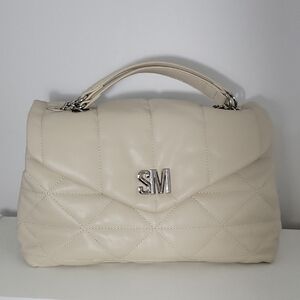 Cream Quilted Women's Bag